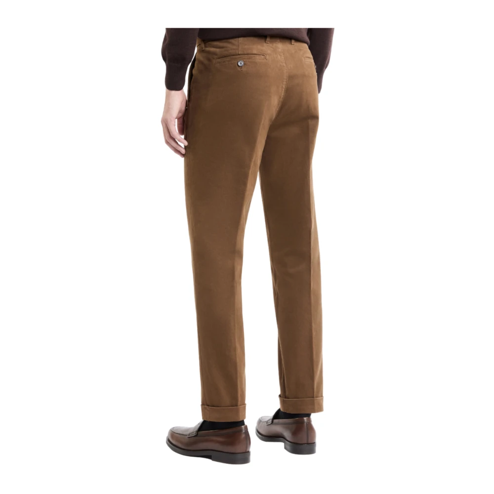 Fay Bruine Casual Broek Brown Heren
