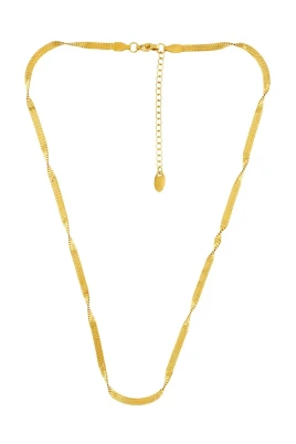Guld Twisted Herringbone Halsband