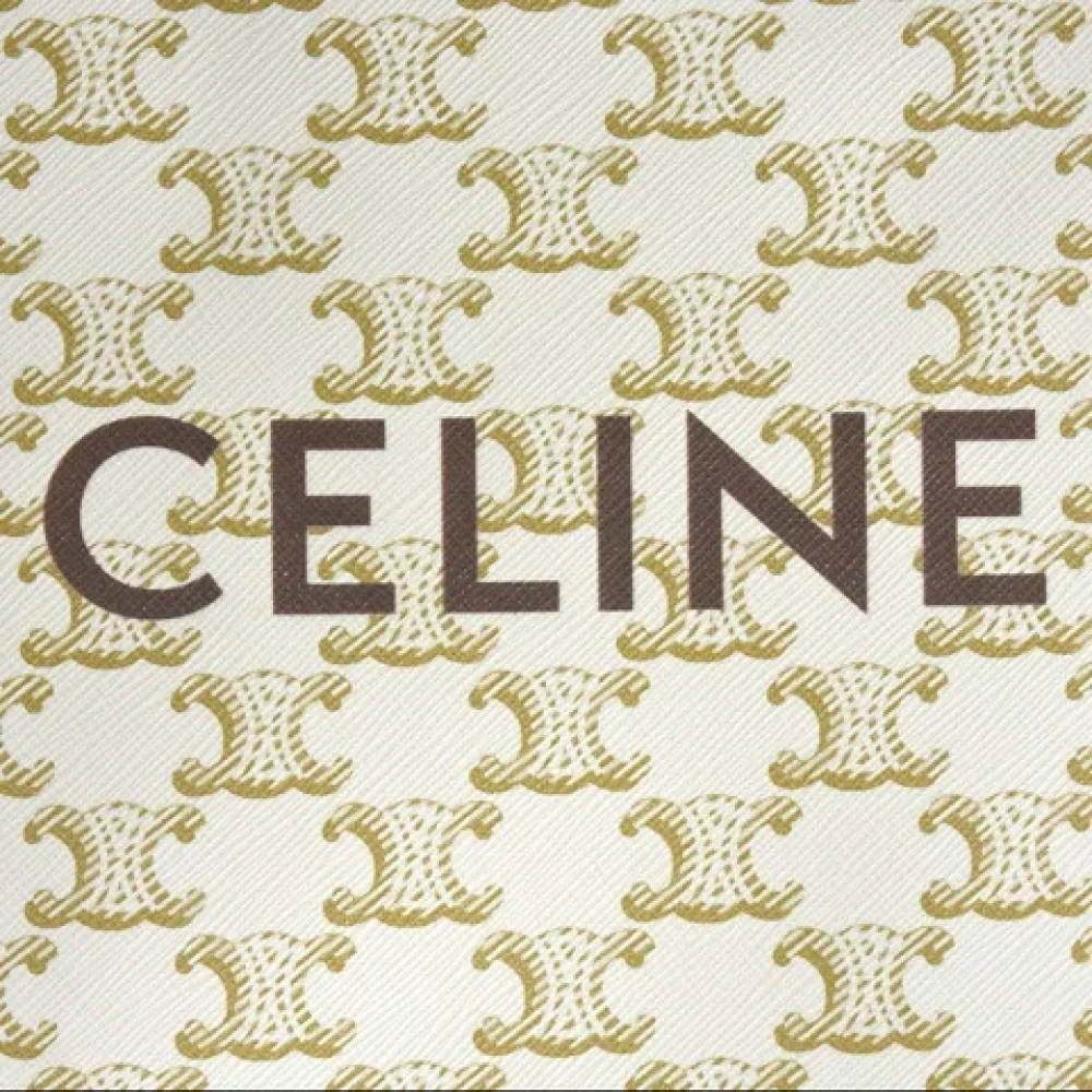 Celine Vintage Pre-owned Canvas handbags Beige Dames