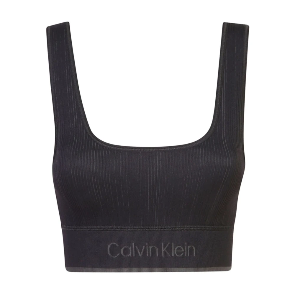 Calvin Klein Zwarte Sporttop voor Vrouwen Black Dames