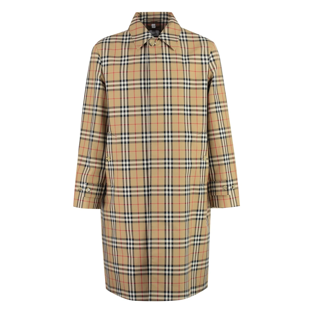 Burberry Men's Beige Cotton Trench Coat