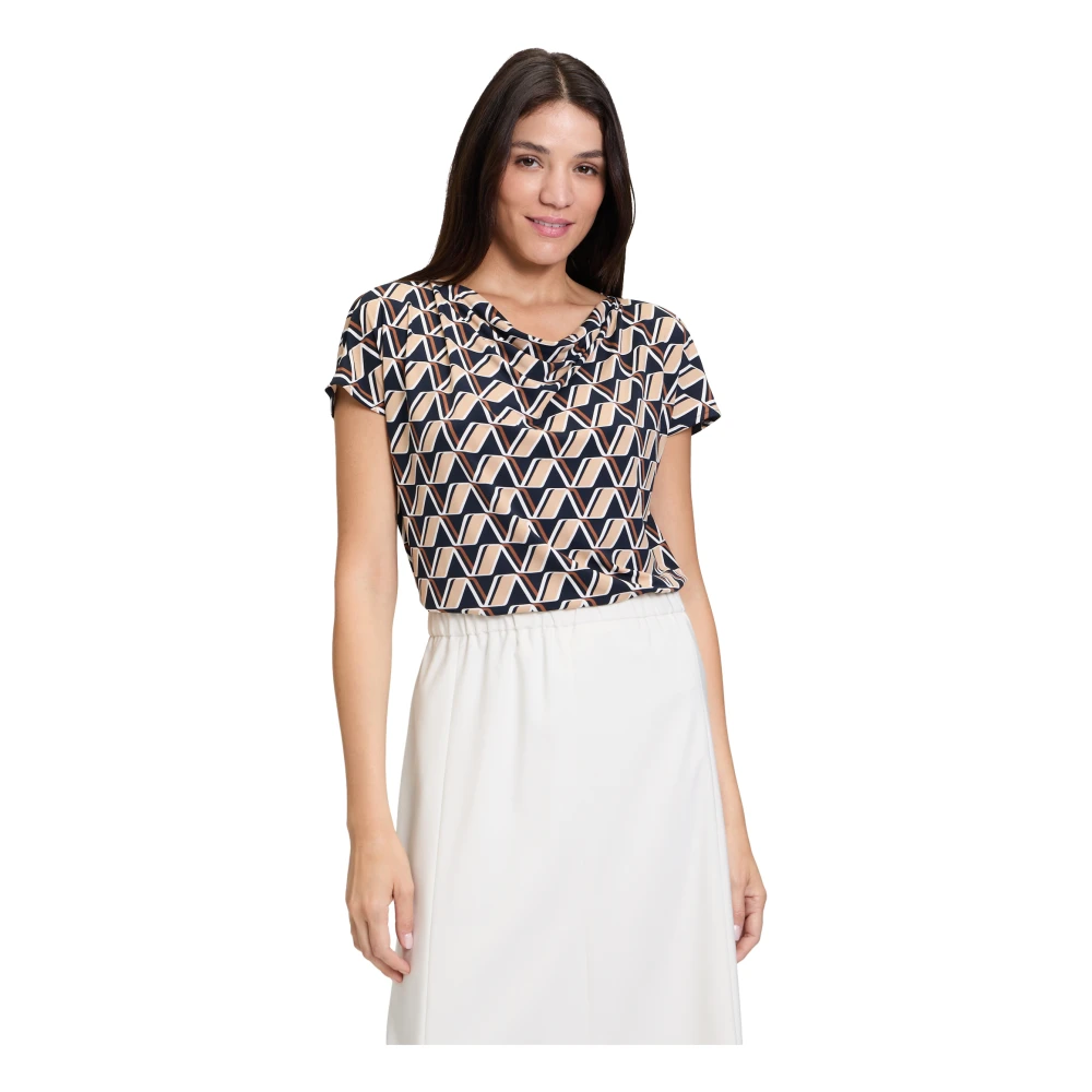 Betty Barclay Printshirt met Watervalhals Multicolor Dames