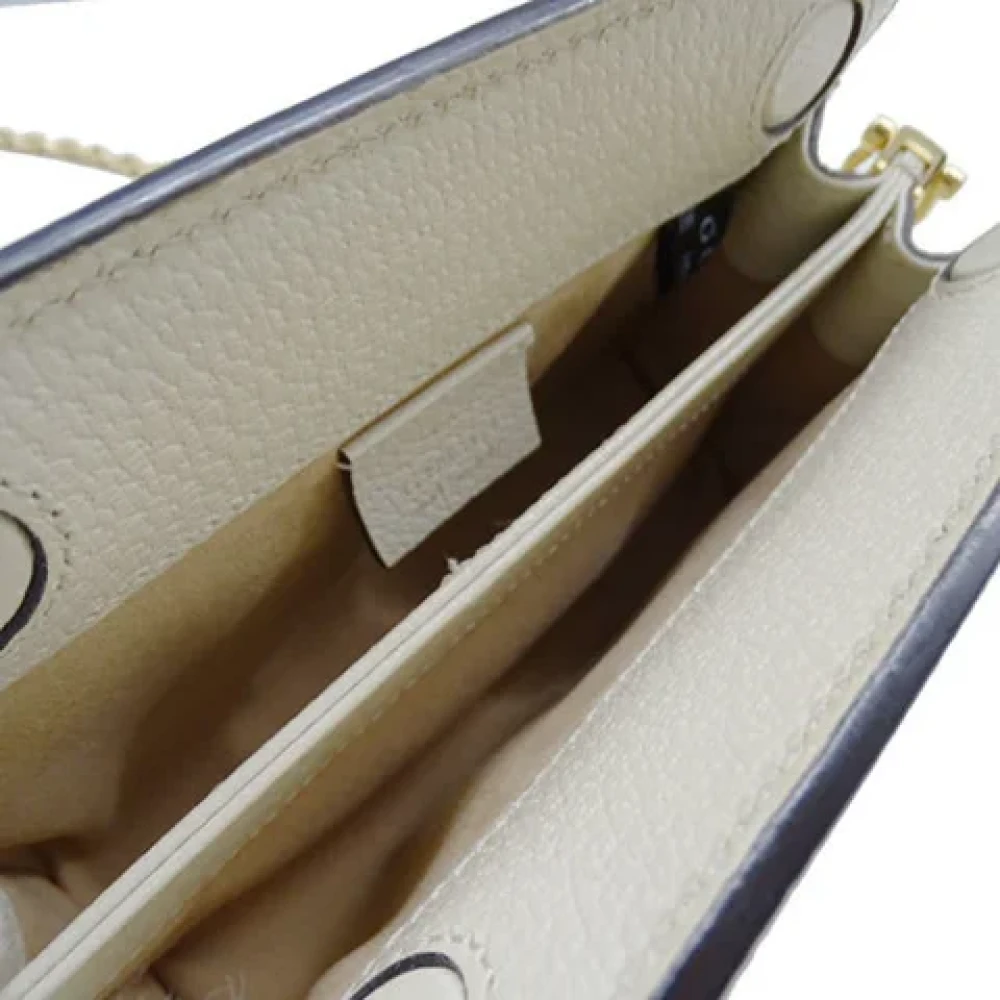 Gucci Vintage Pre-owned Plastic gucci-bags Beige Dames