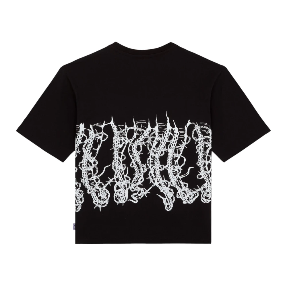 Octopus Prikkeldraad Katoenen Tee Black Heren