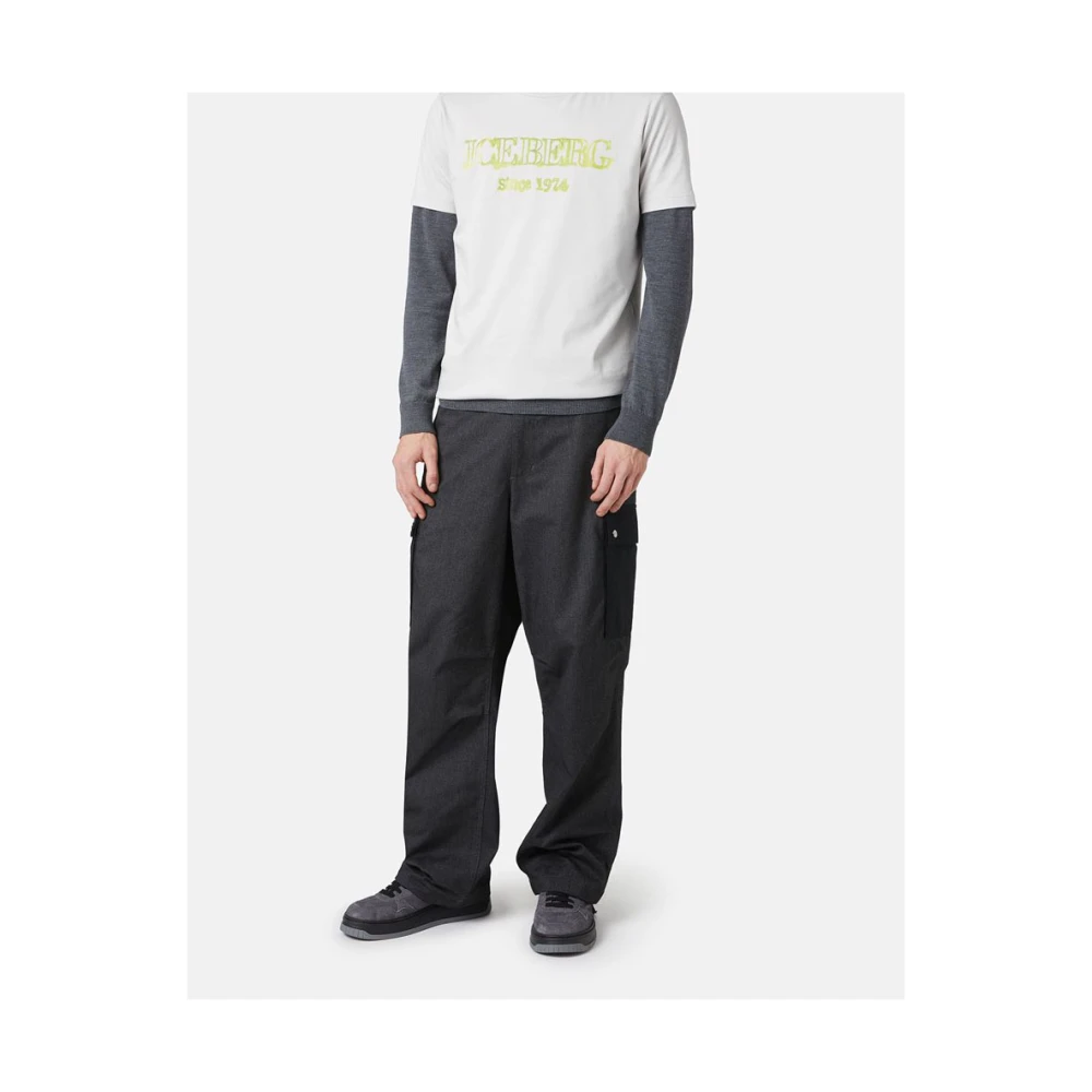 Iceberg T-shirt met ijsberglogo Gray Heren