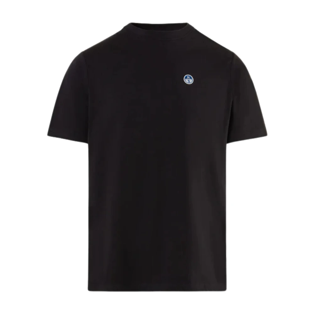 North Sails Men's Black T-Shirts, 2XL, Essential Cotton Logo T-Shirt
