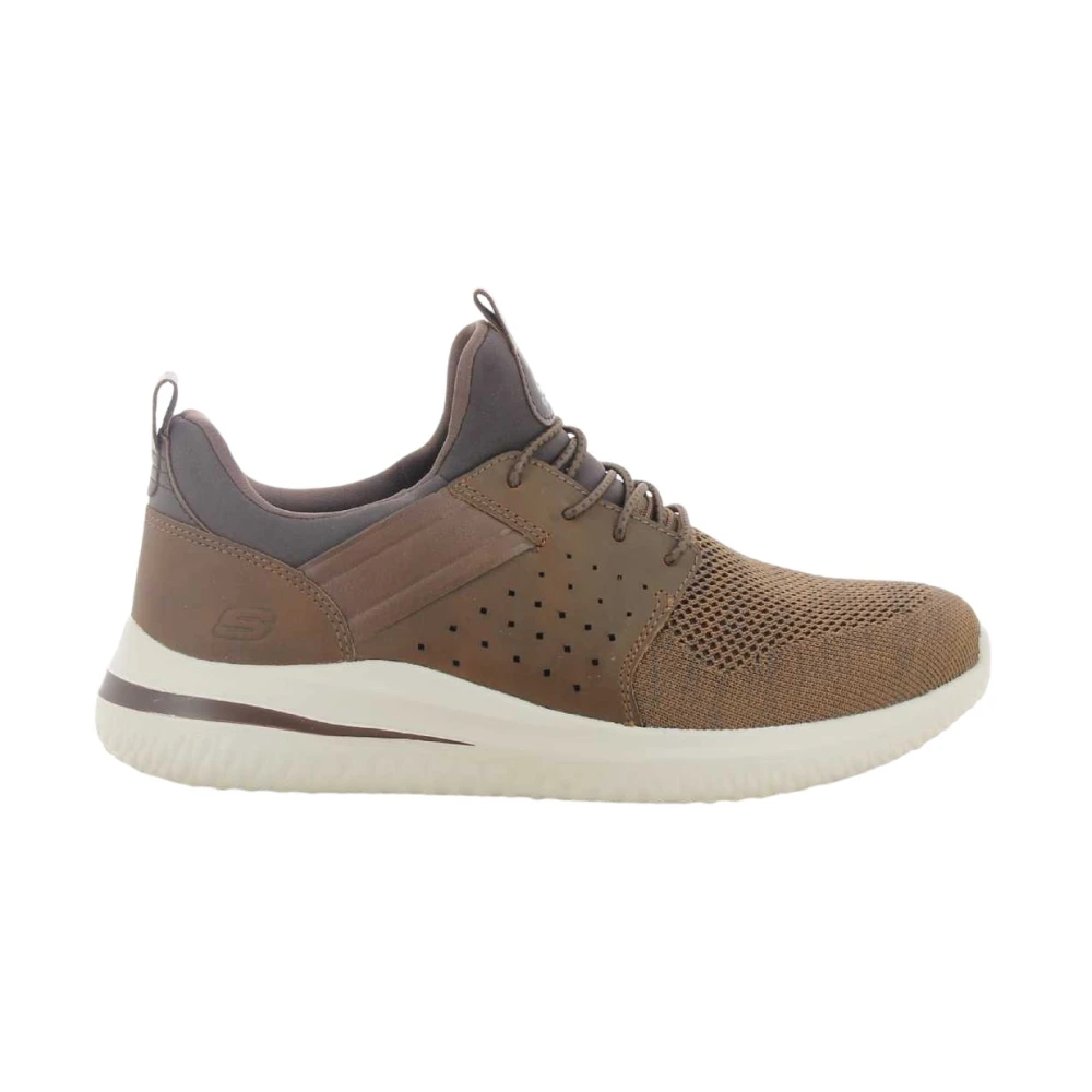 Skechers Herenschoenen Cognac Delson 3.0 Brown Heren