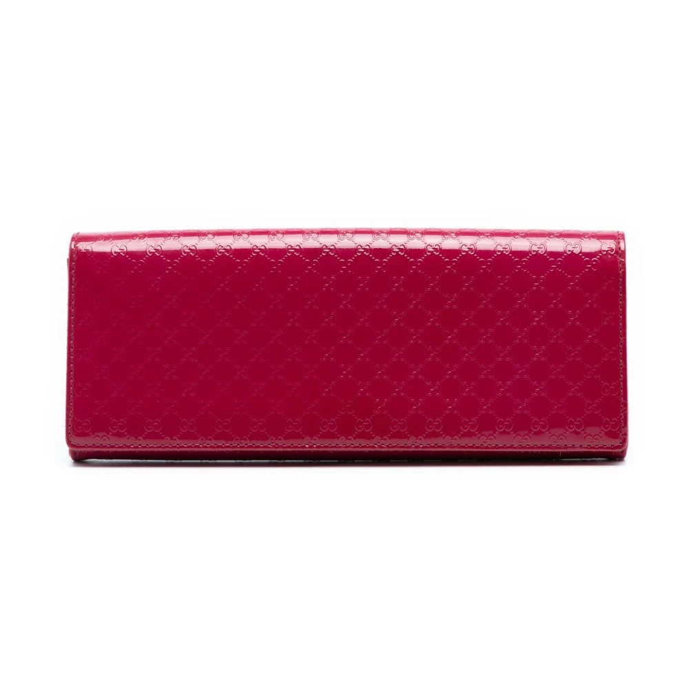 Gucci Vintage Women's Pink Pre-Owned Leather Continental Wallet