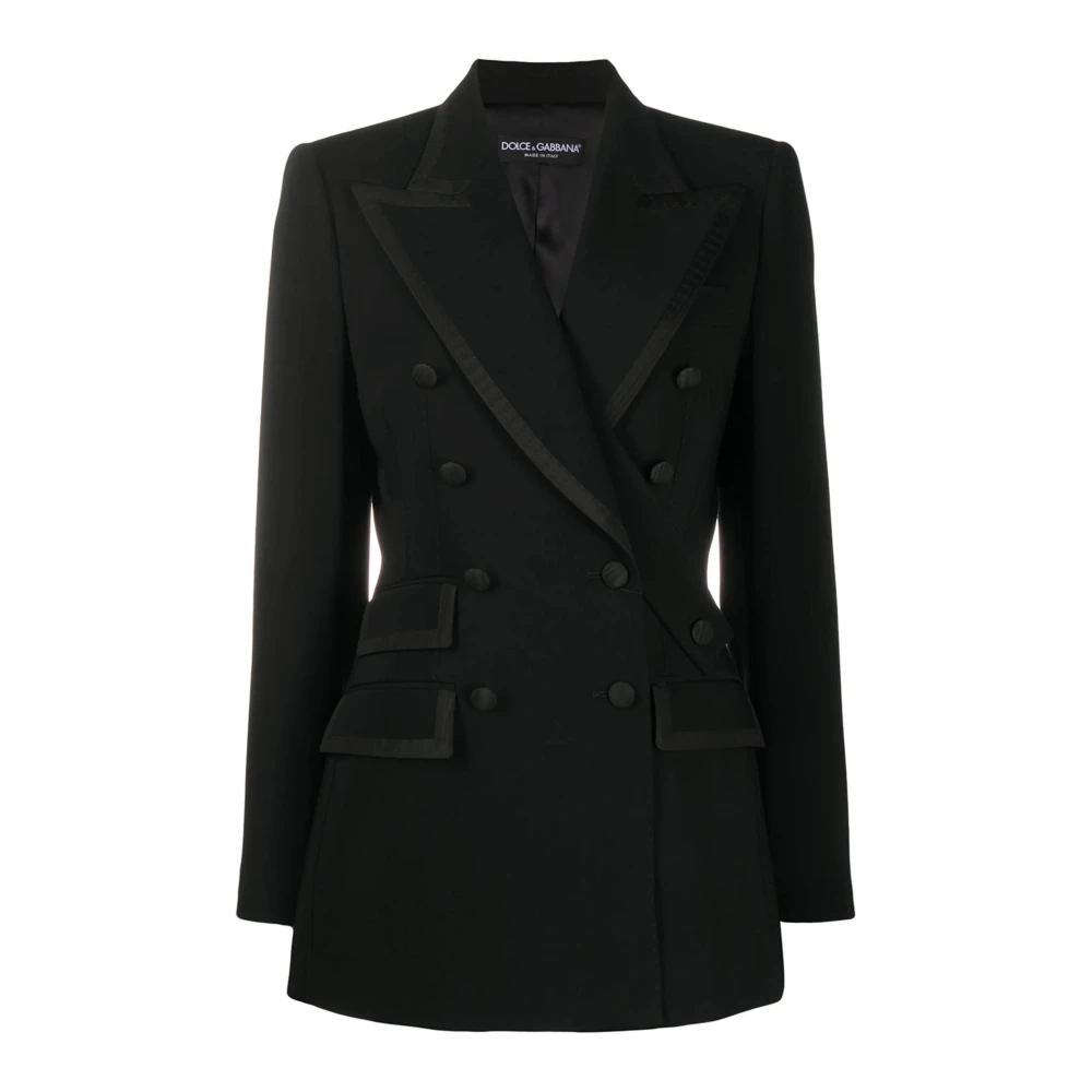 Dolce & Gabbana , Blazers, Female, Black, M, Elegant Blazers Collection