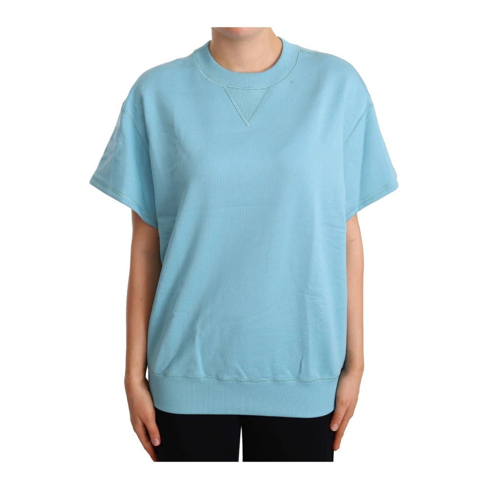 Dolce & Gabbana Women's Blue T-Shirts, S, Crew Neck T-Shirt