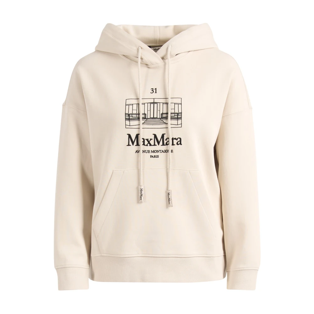 Max Mara Women's Beige Hoodies, S, Smmandrea Hoodie