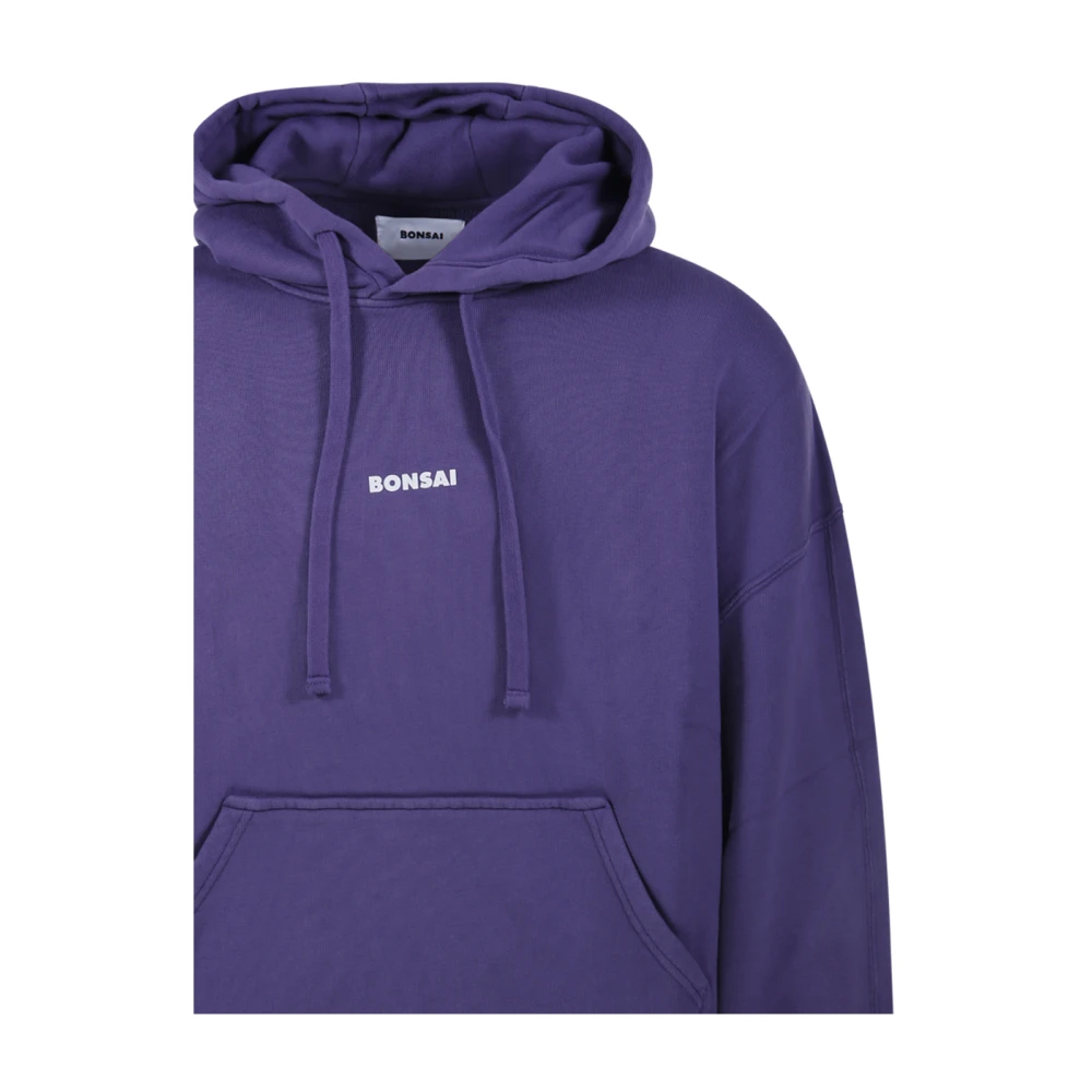 Bonsai Klassieke Box Logo Hoodie Sweatshirt Purple Heren