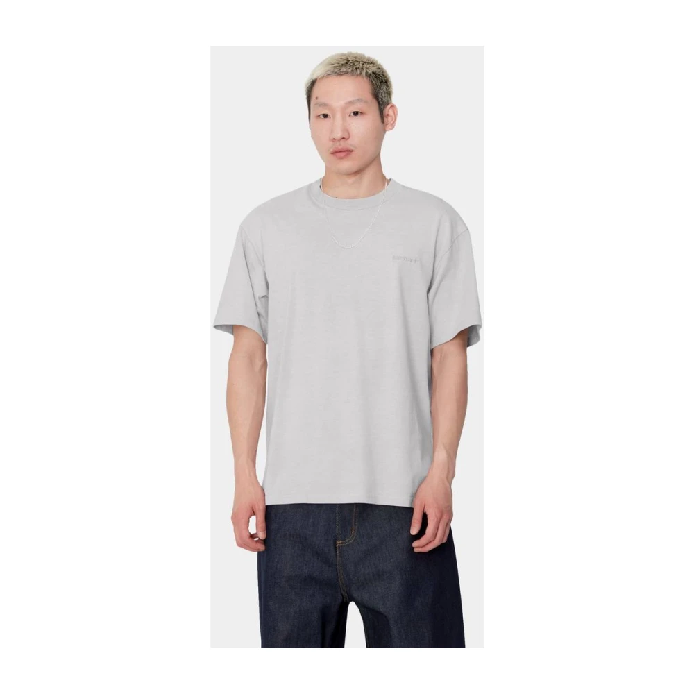 Carhartt WIP Duster Script T-Shirt Basalt Gray Heren