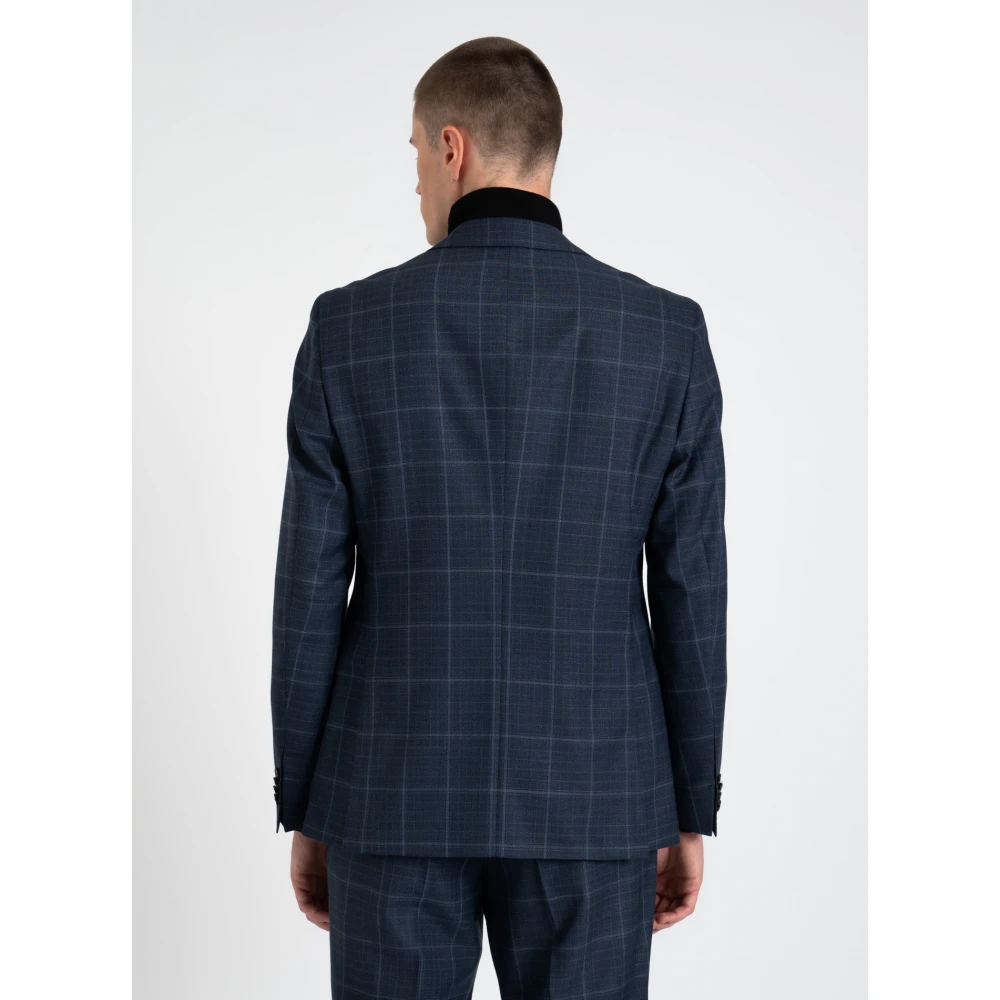 Hugo Boss Klassieke Wollen Blazer Blue Heren