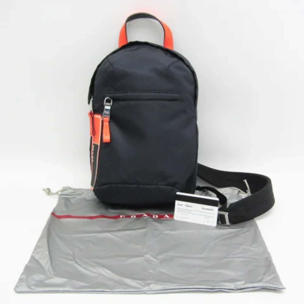 Prada Vintage Pre-owned Fabric prada-bags Black Dames