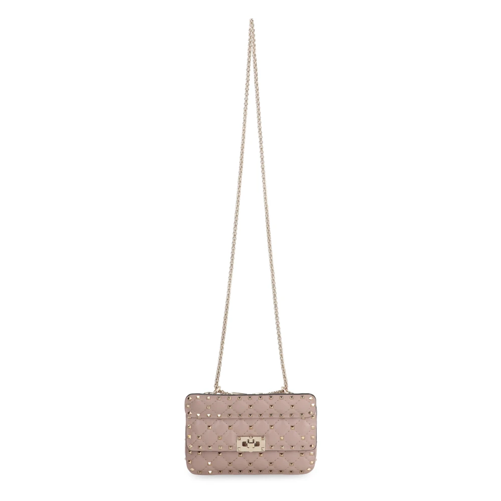 Valentino Spike Rockstud Leren Handtas Pink Dames