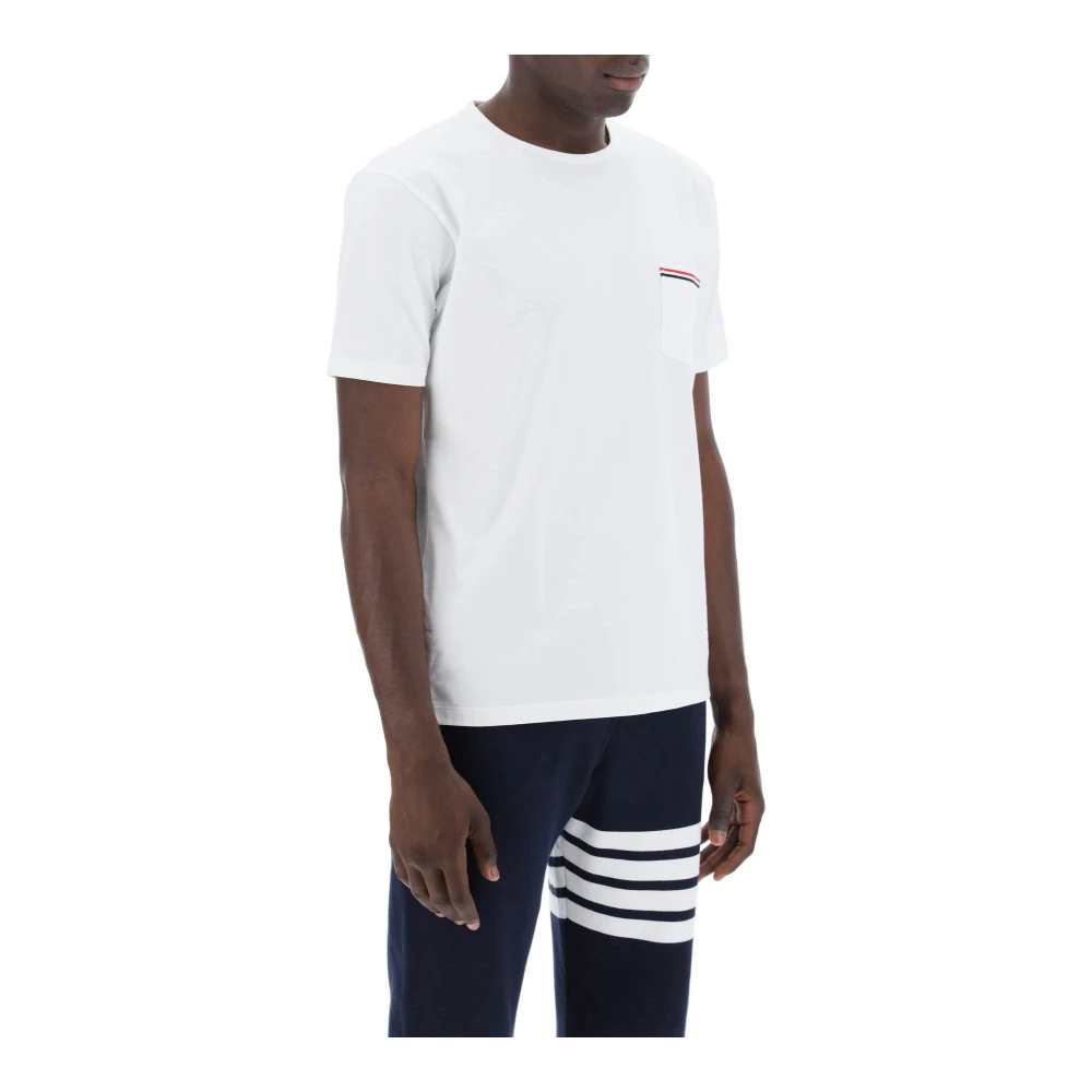 Thom Browne Gestreept Zak T-shirt White Heren