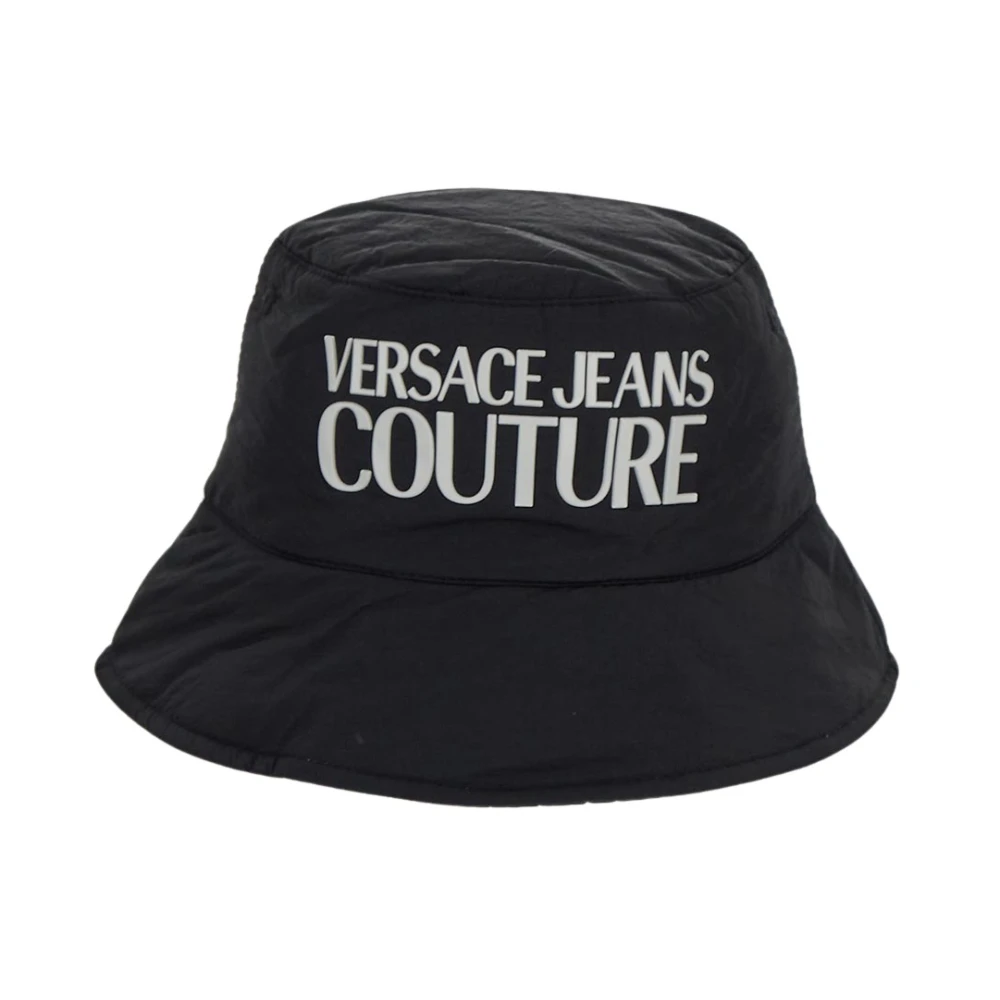 Versace Jeans Couture Stijlvolle Logo Hoed Black Heren