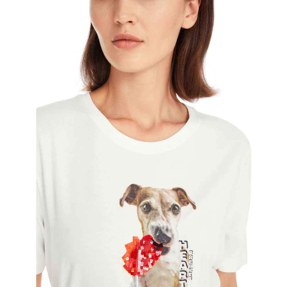Marc Cain Casual T-shirt in Off-White Dames
