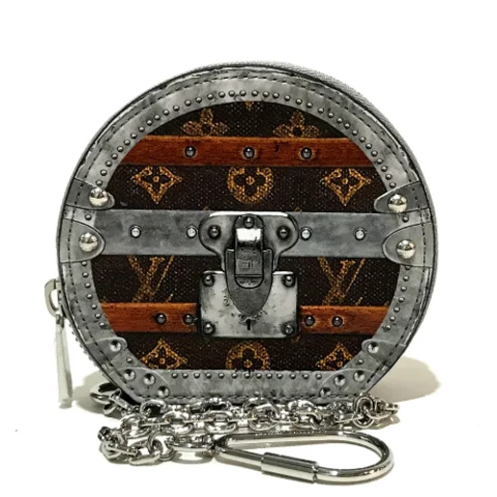 Louis Vuitton Vintage Pre-owned Cotton wallets Brown Dames