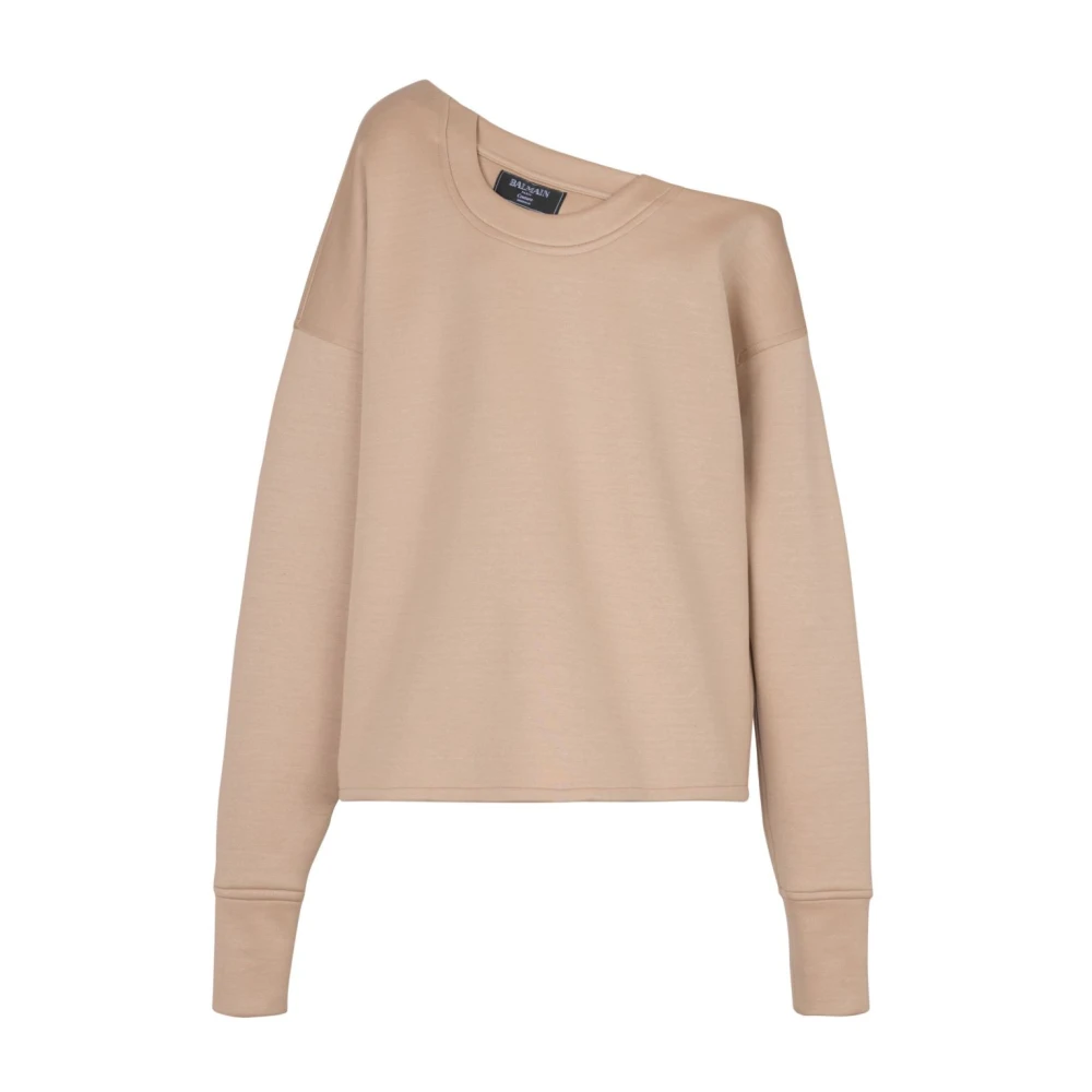 Balmain Beige Tröjor för Kvinnor Beige, Dam