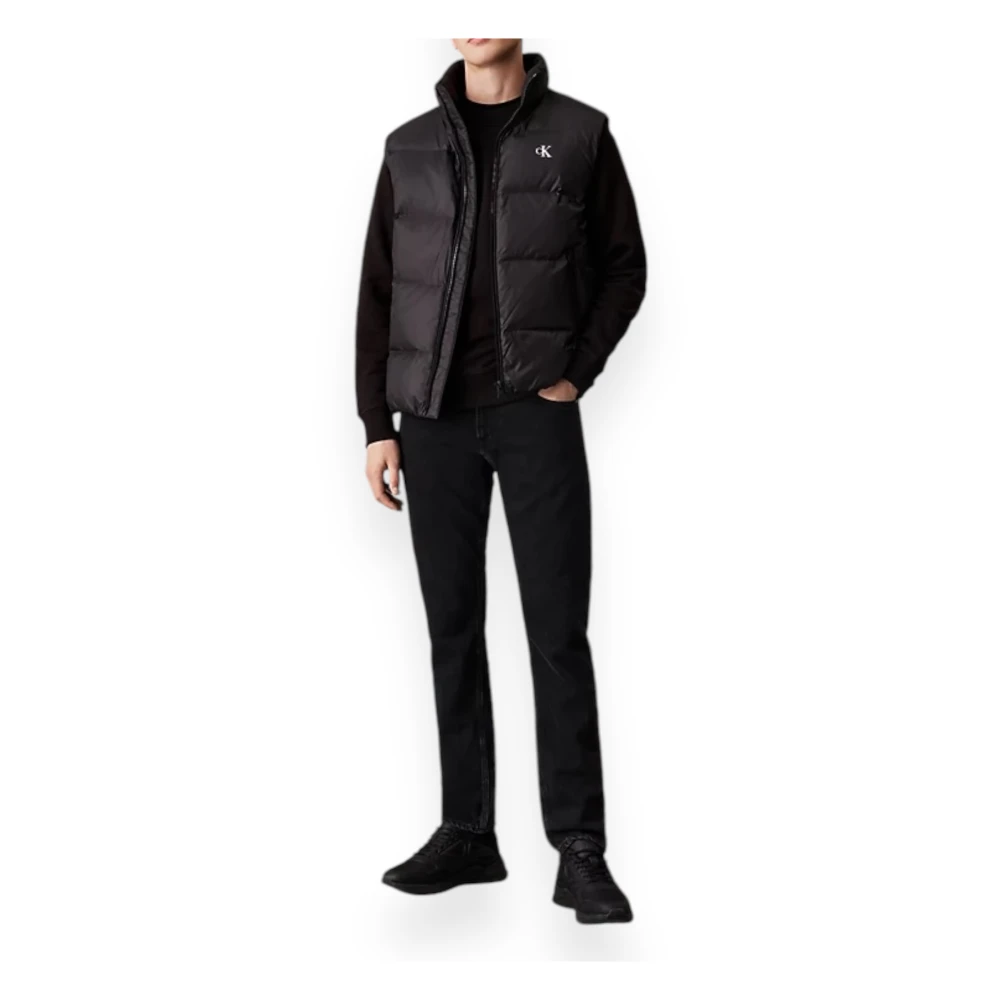 Calvin Klein Essentiële donsvest voor heren Black Heren