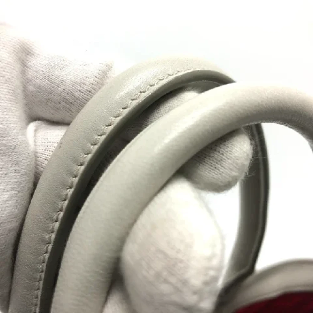 Prada Vintage Pre-owned Leather prada-bags White Dames