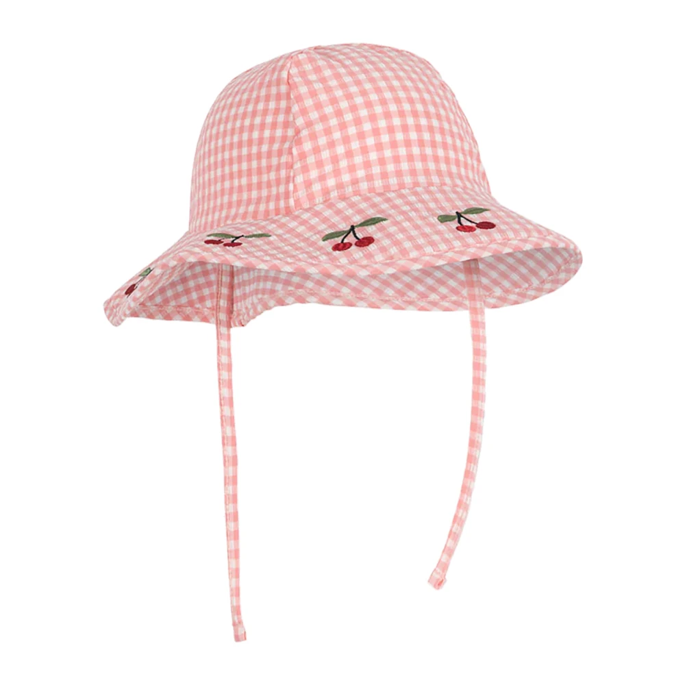 Konges Sløjd Hatt med rutigt mönster Pink, Unisex