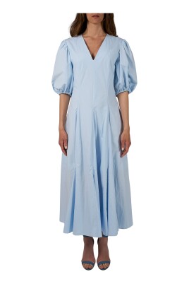 robe-midi-avec-manches-ballon