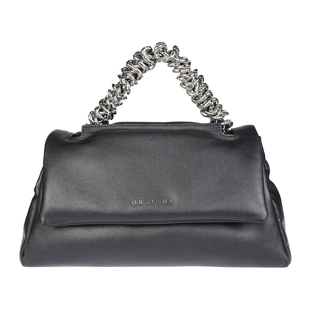 Orciani Nappa Bold Leren Tas Black Dames