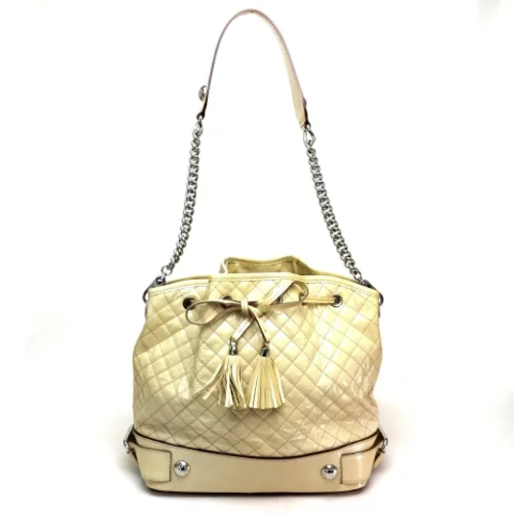 Dolce & Gabbana Pre-owned Leather shoulder-bags Beige Dames