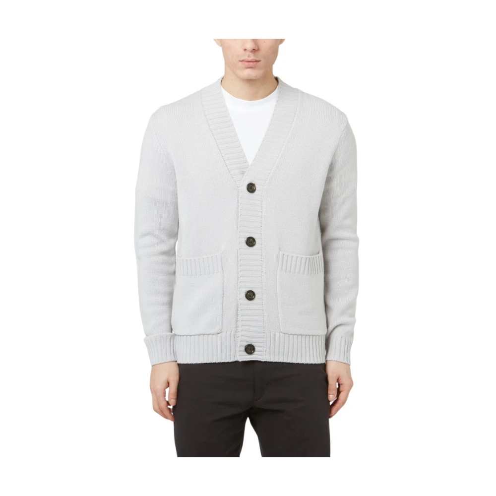 Paolo Pecora Men's Gray Cardigan A048f0068778 - Cardigans - 2XL - Knitwear