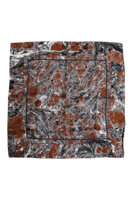 foulard-carre-en-soie-marbre-multicolore
