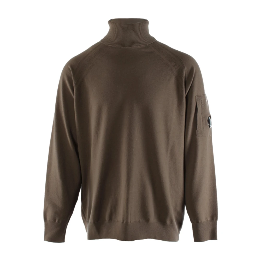 C.P. Company Bruine Wolmix Heren Trui Brown Heren