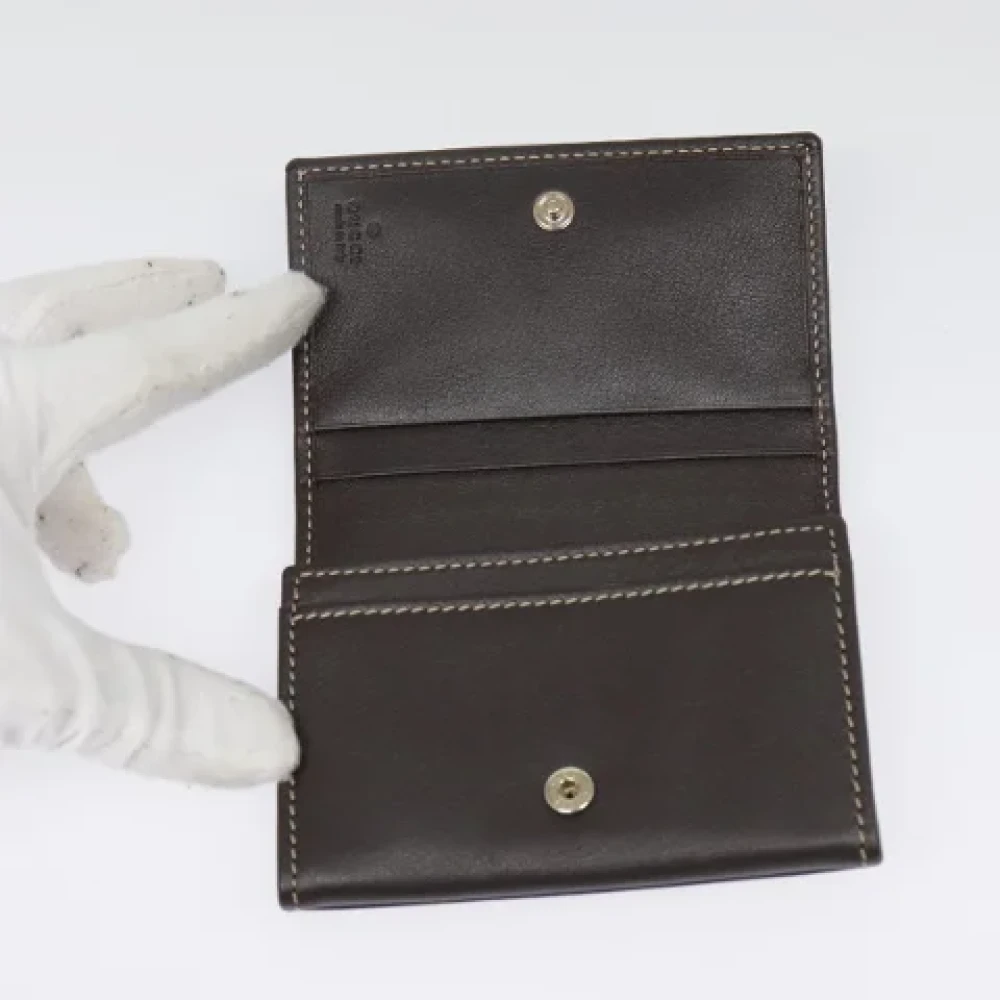 Gucci Vintage Pre-owned Canvas wallets Beige Dames