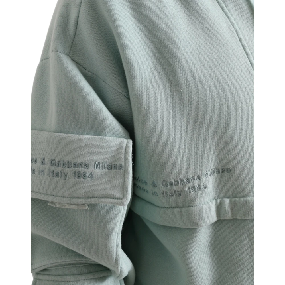 Dolce & Gabbana Mintgroene Hoodie Green Heren
