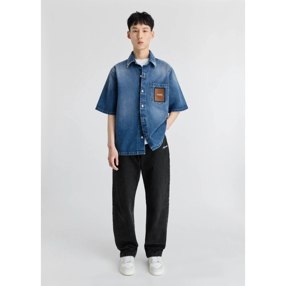 Axel Arigato Ronan Denim Overhemd Blue Heren