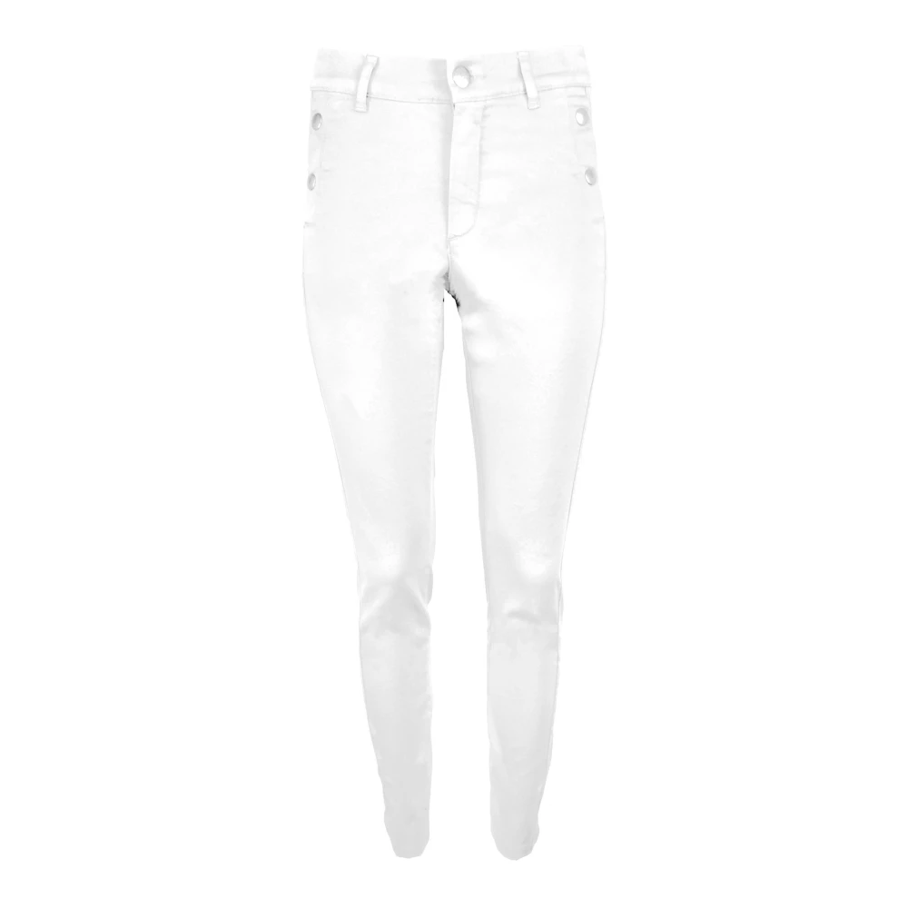 2-Biz Slim Fit Broek White Dames