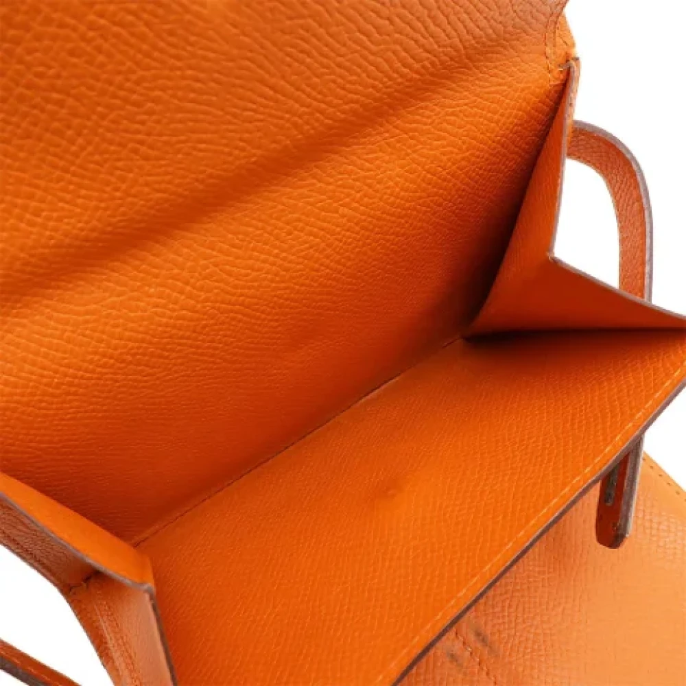 Hermès Vintage Pre-owned Leather wallets Orange Dames