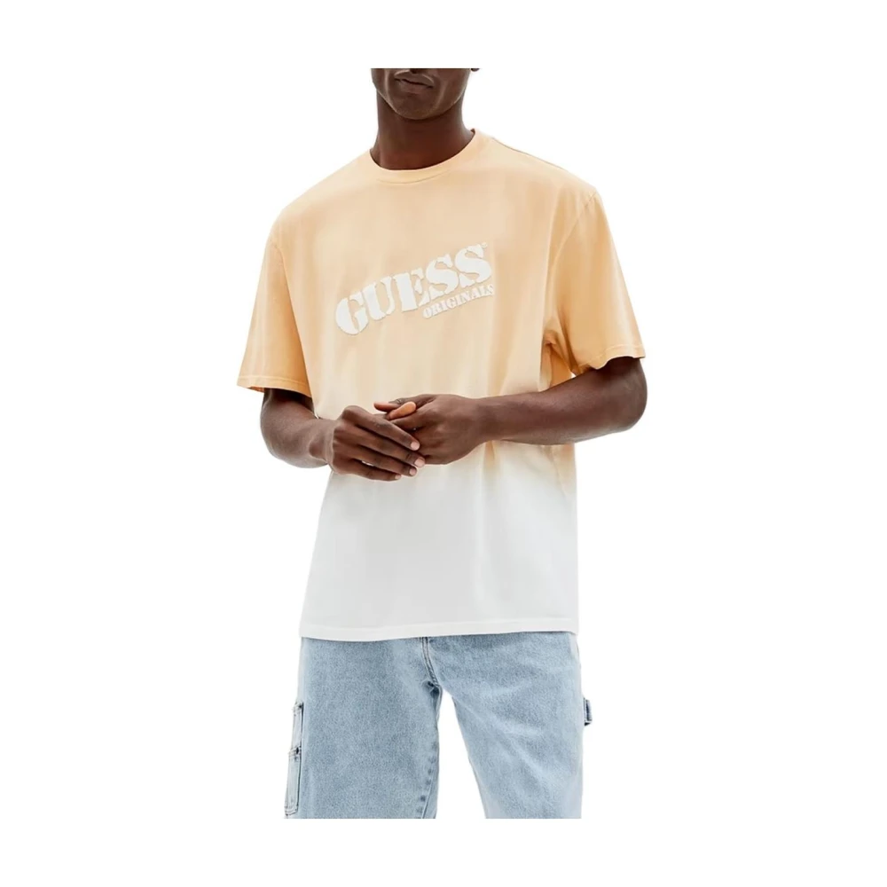 Guess - Tops > T-Shirts - Orange - Guess - Modalova