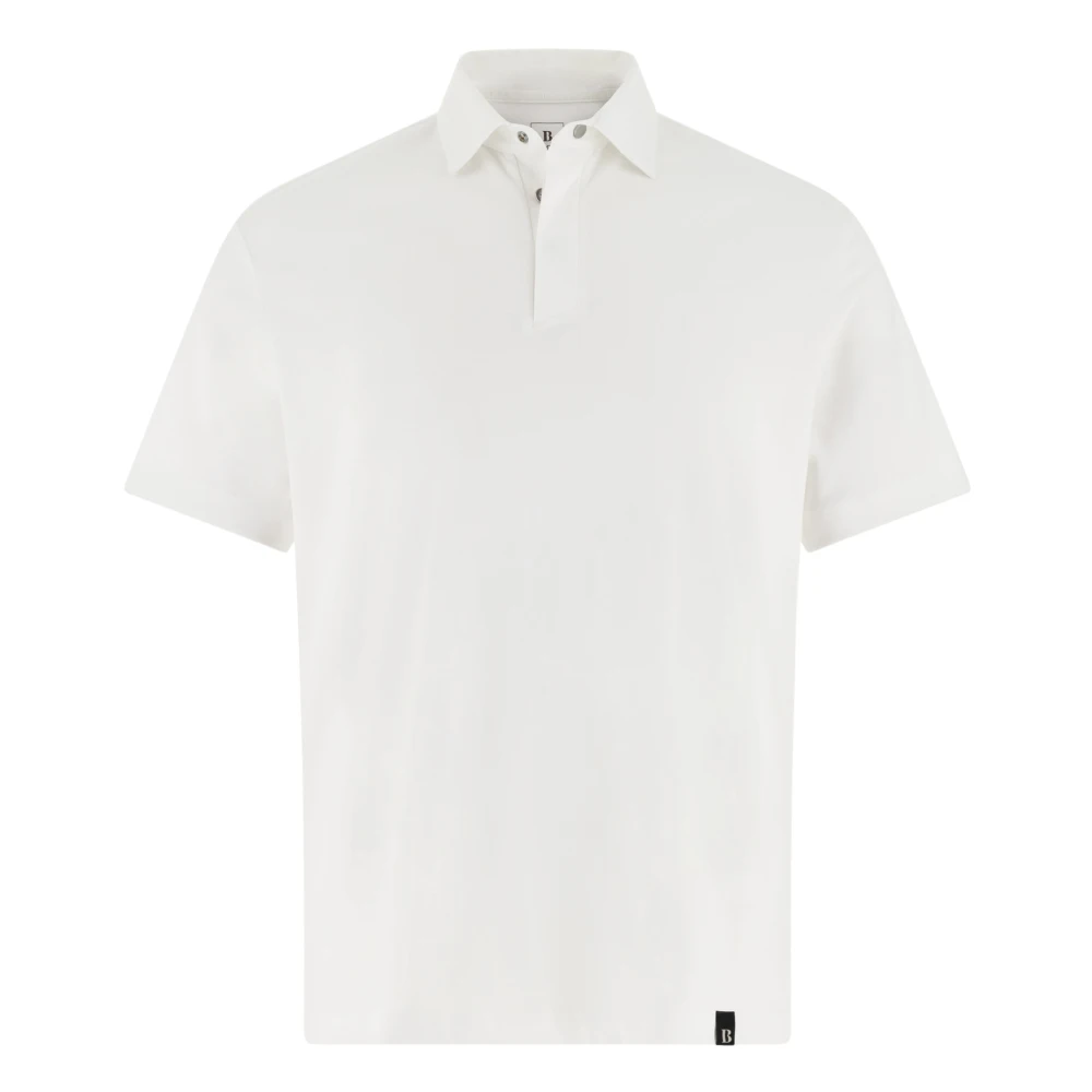 Boggi Milano Herr Vit Toppar Xl, Bomull, S.cafè® High-Performance Piqué Pikétröja