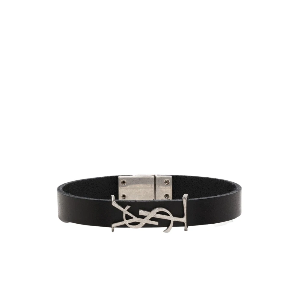 Saint Laurent Black Bijoux Belt Black Heren