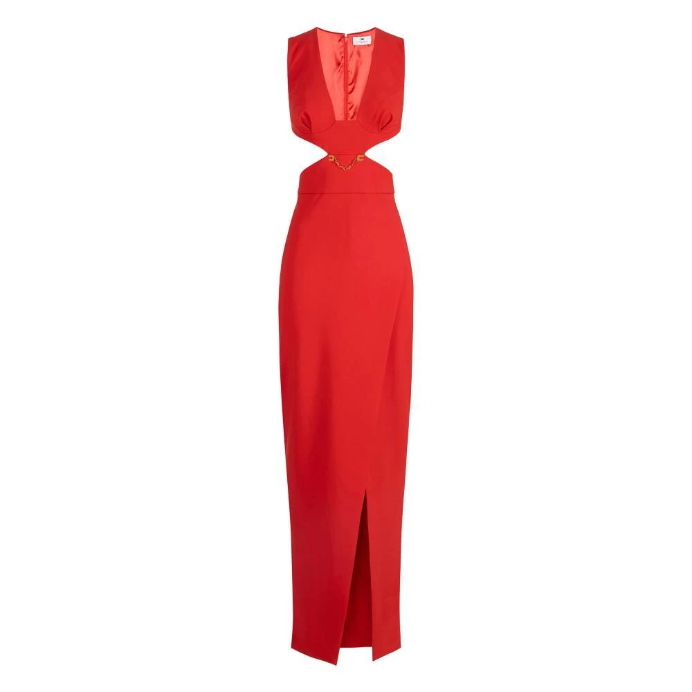 Elisabetta Franchi Red Gowns, Female, Xs, Evening Dress