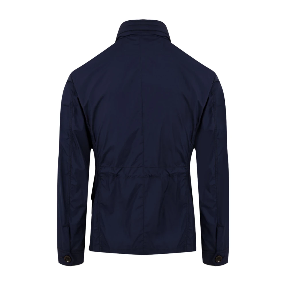 Moorer Blauwe Silio-OP Jas Blue Heren