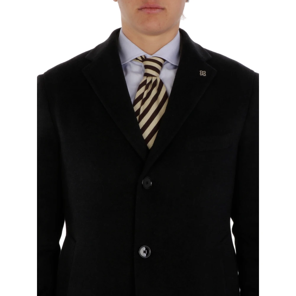Tagliatore Anorak Jas Black Heren
