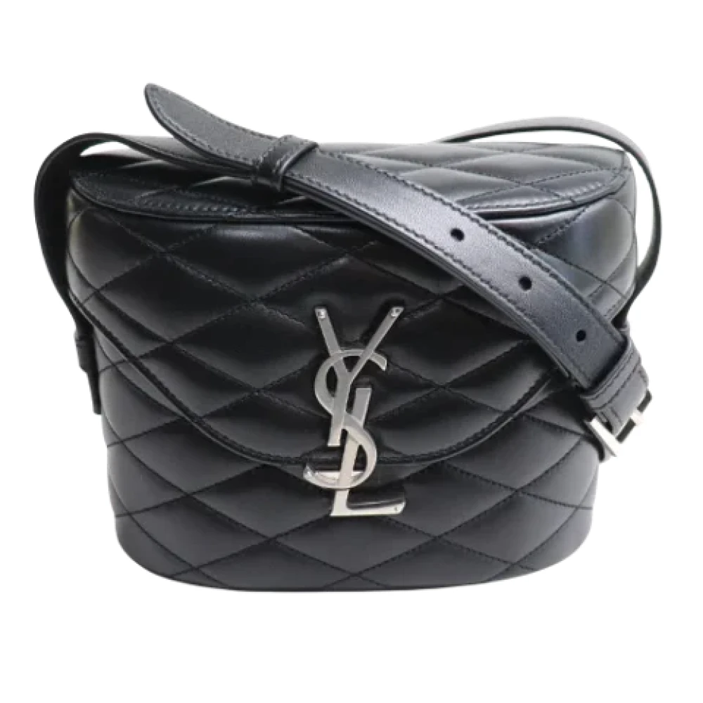 Yves Saint Laurent Vintage Pre-owned Fabric shoulder-bags Black Dames