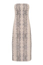 robe-grise-imprime-serpent