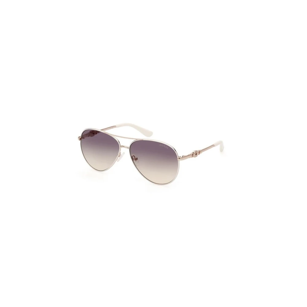 Guess Women's White Sunglasses, 58 Mm, Aviator Sunglasses