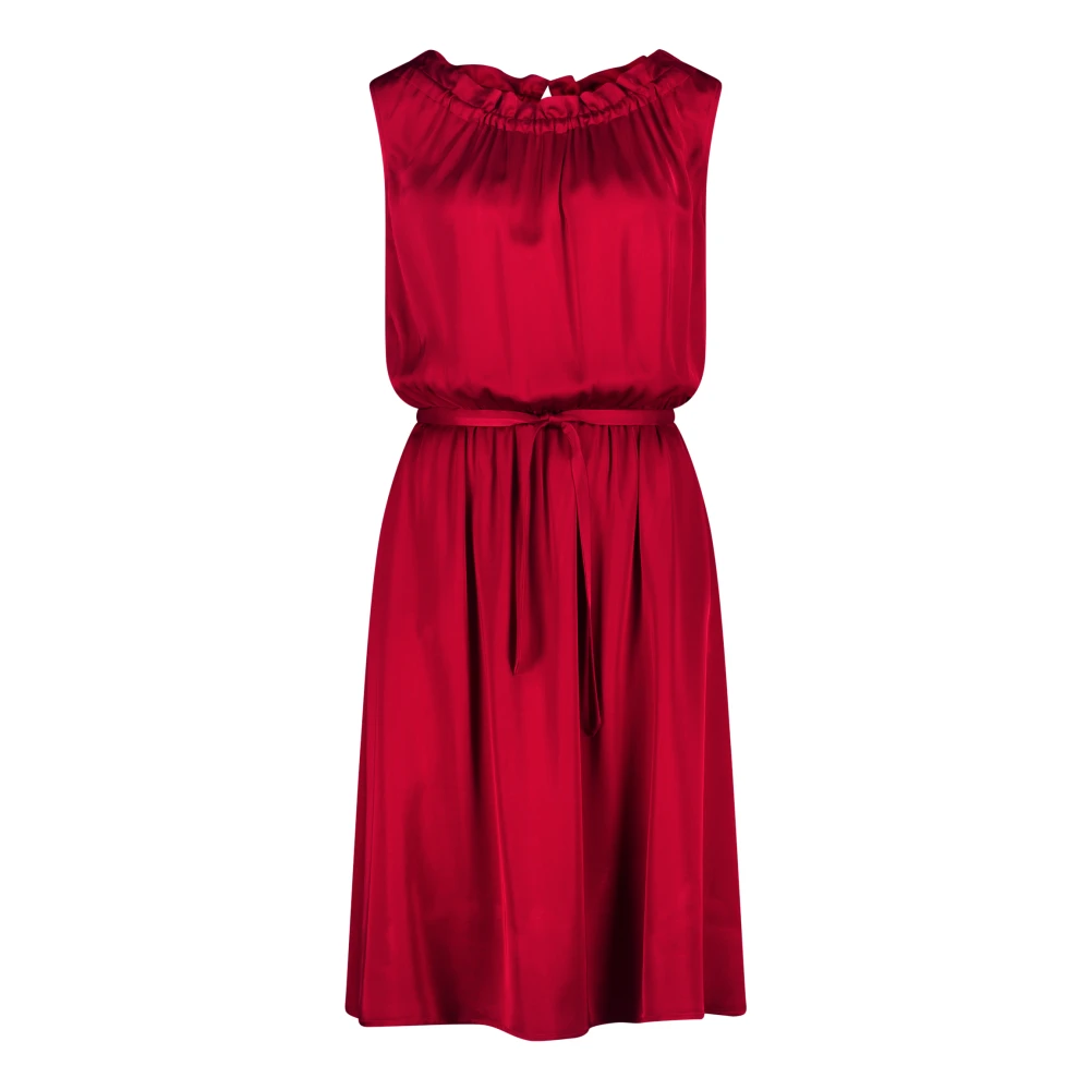 Betty & Co Casual Jurk met Strikceintuur Red Dames