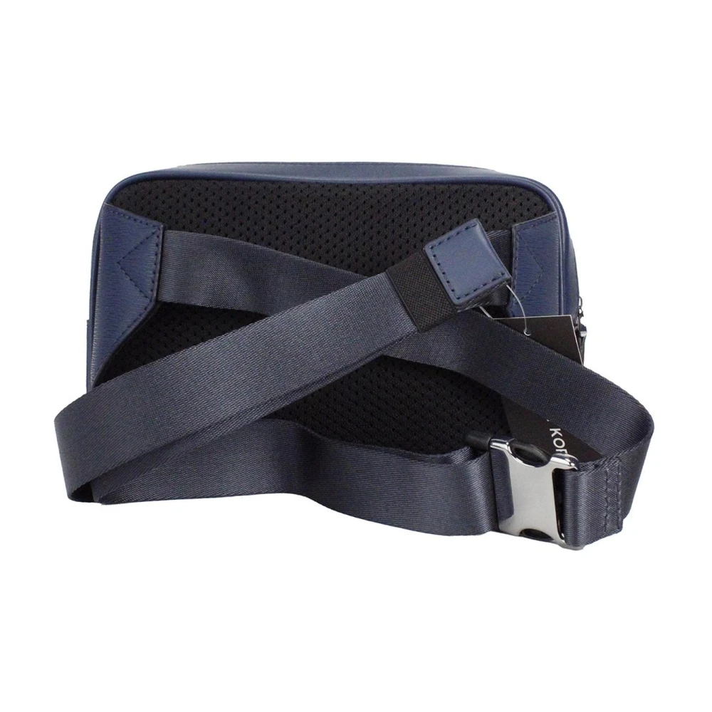 Michael Kors Navy Blue Dubbele Rits Heuptas Blue Dames